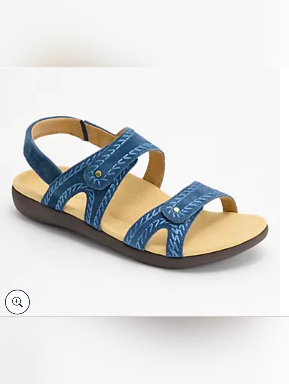 Revitalign Orthotic Adjustable Suede Backstrap Sandals-Verra